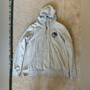 Women’s Warriors Gray Half Zip Sweater